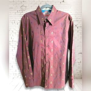 Men's Robert Graham LE Long Sleeve Button Up Shirt LG